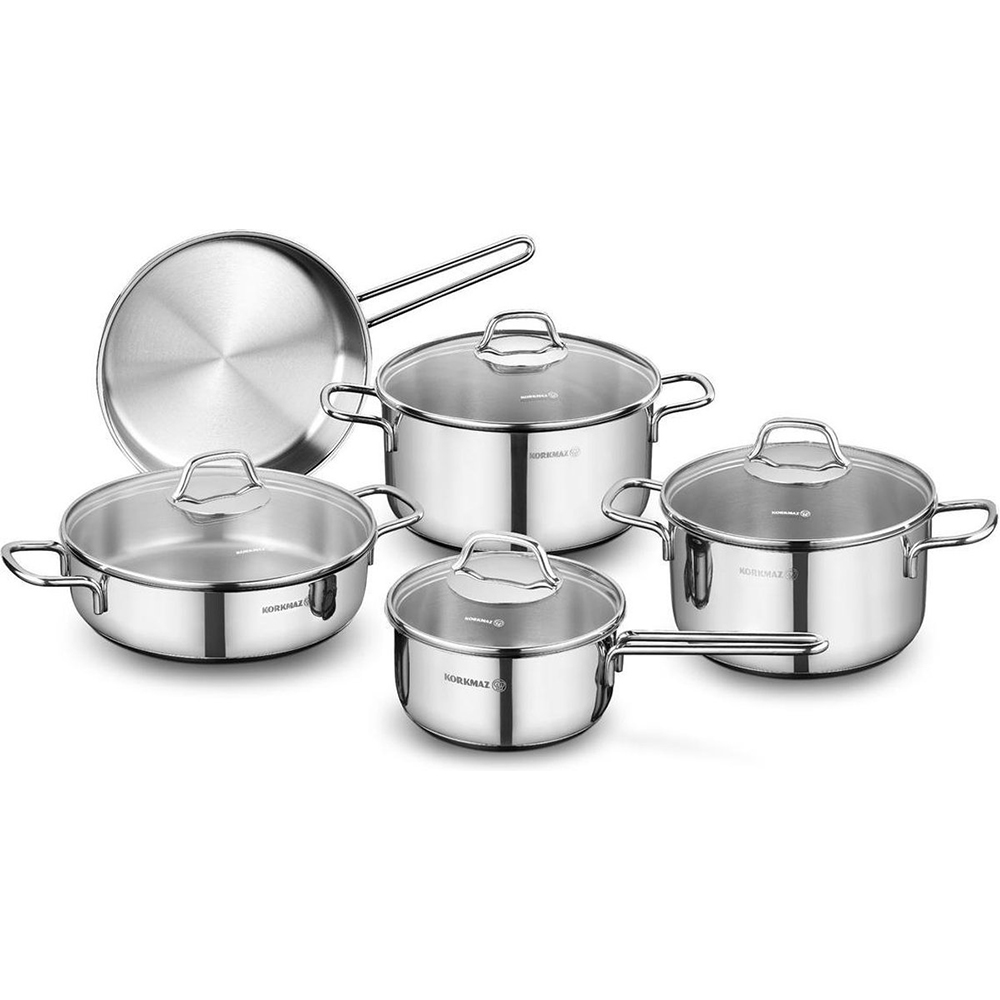 SS Cookware Set 9 Pcs